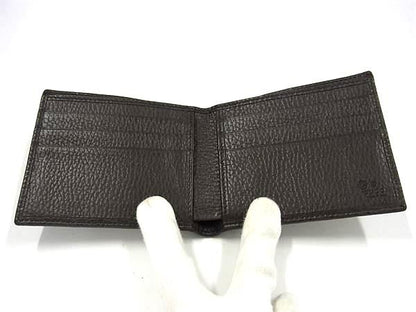 Gucci 260987 GG Canvas And Leather Bifold Wallet Billfold Coin Purse