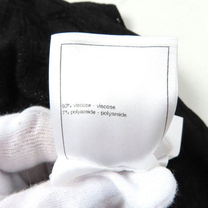 CHANEL P75380 Lame With Coco Mark Hardware Turtleneck Long Sleeve Iridescent