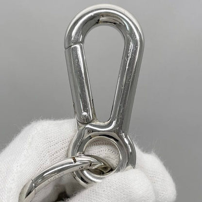 Loewe Charm Black White Silver Anagram Excellent Condition Leather