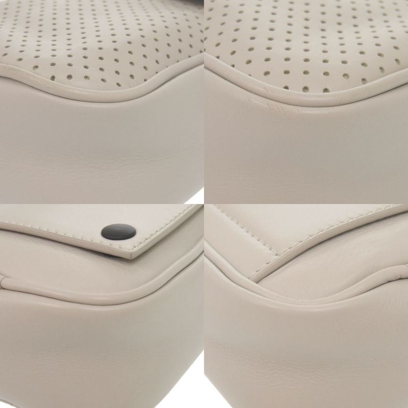 Bottega Veneta Reggello Leather Ivory Shoulder Bag White 0413 Bottega Veneta