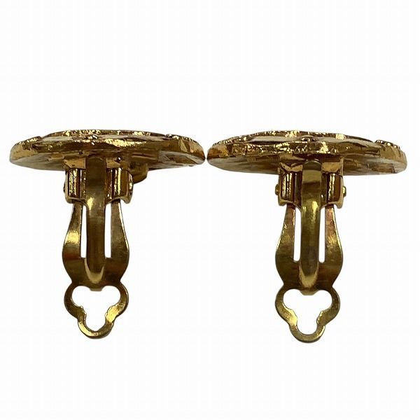 Chanel Coco Mark 28 Gold Branded Accessories Earrings Ladies