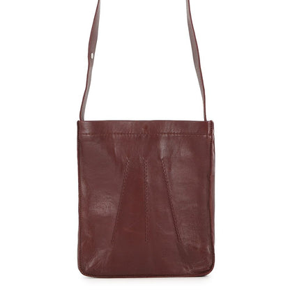 Hermes Shoulder Bag Tu de Bordeaux Silver Leather