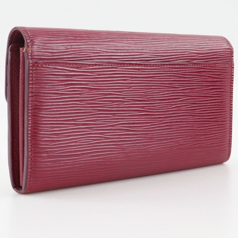Louis Vuitton Portefeuille Sarah M60580 Epi Leather Fuchsia Pink Ra4138 Ladies