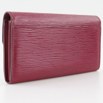 Louis Vuitton Portefeuille Sarah M60580 Epi Leather Fuchsia Pink Ra4138 Ladies