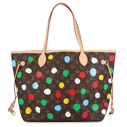 Louis Vuitton Tote Monogram Painted Dot LV YK Neverfull MM Shoulder Bag