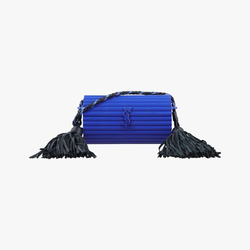 Yves Saint Laurentyves Saint Laurent Fringe Monogram Opium Box Blue Plexiglass