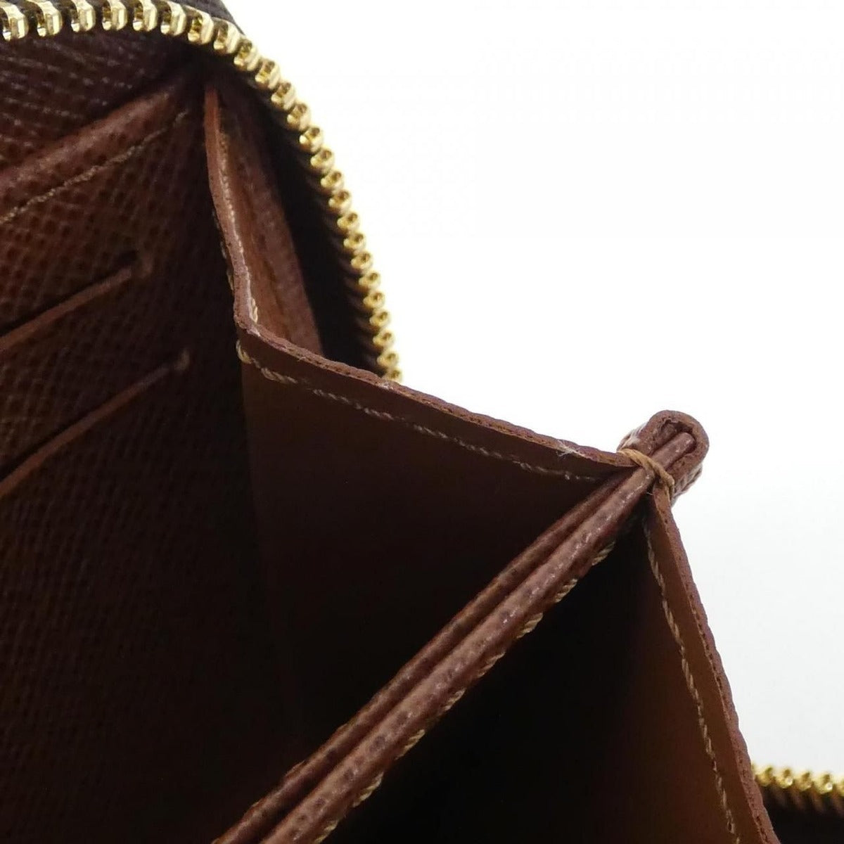 Louis Vuitton Monogram Zippy Coin Purse Brown Marron — view 7