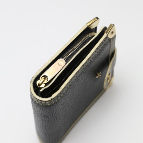 Louis Vuitton M91828 Suhari Zipper Coin Purse Compact Zip Bifold Wallet Louis
