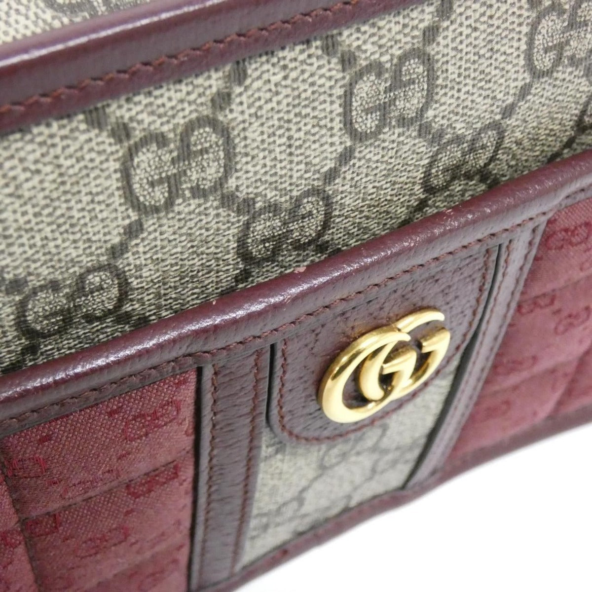 Gucci Shoulder Bag Leather Canvas — view 5