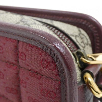 Gucci Shoulder Bag Leather Canvas — view 6