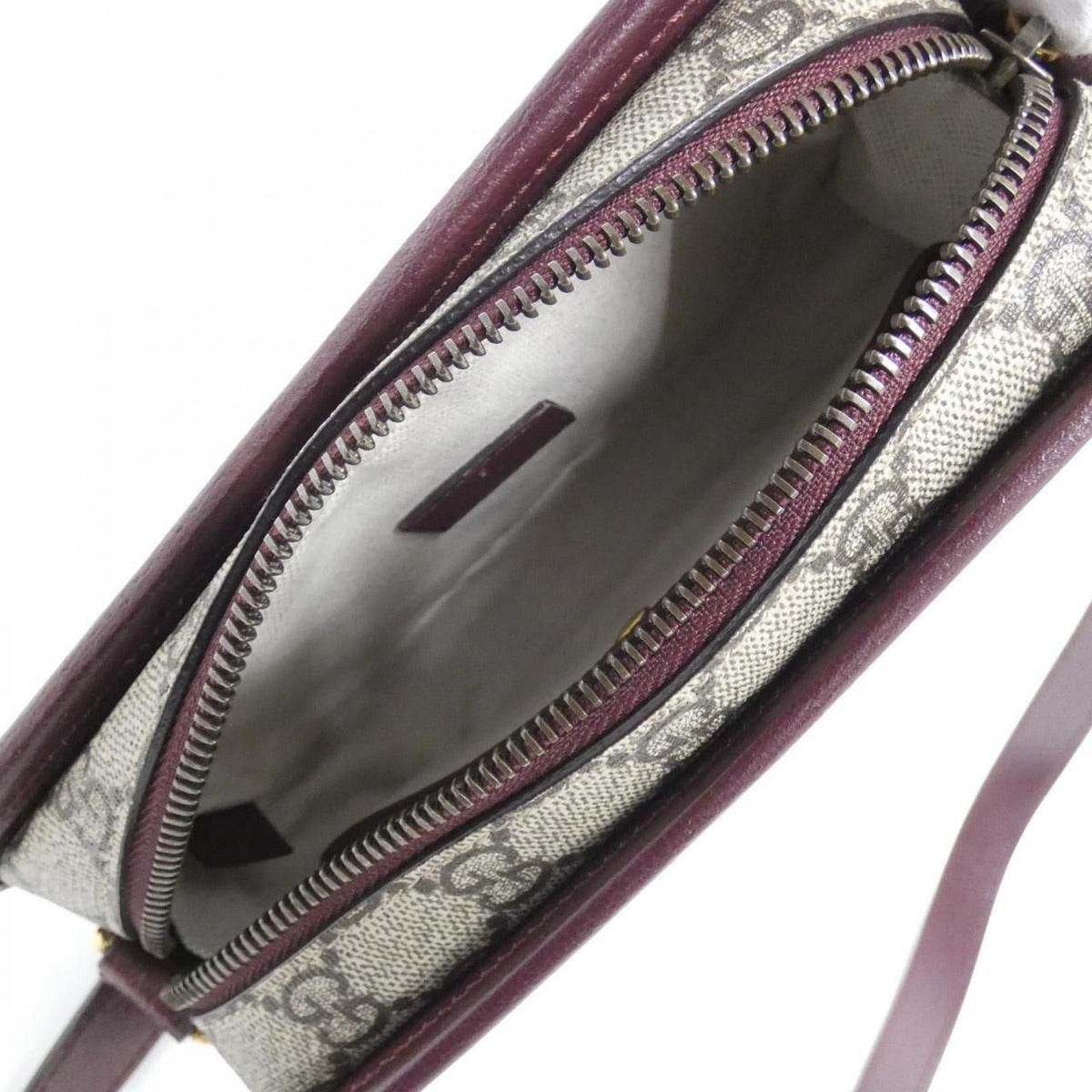 Gucci Shoulder Bag Leather Canvas — view 9