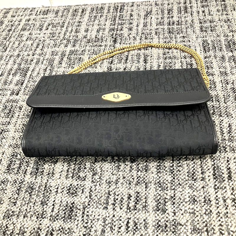 Christian DIOR Trotter Pattern Chain 2WAY Bag: Y2044