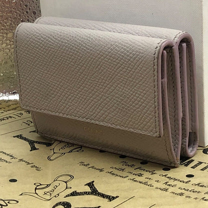 Celine Trifold Wallet Compact Card Billfold Coin