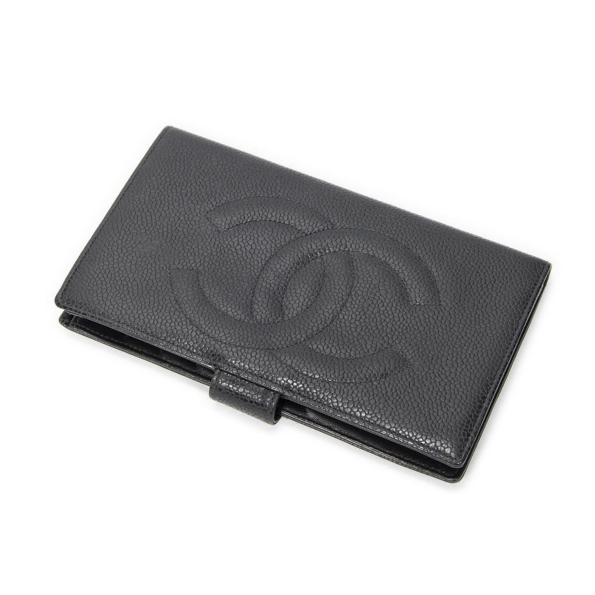 Chanel Timeless Bifold Wallet Black Caviar Leather