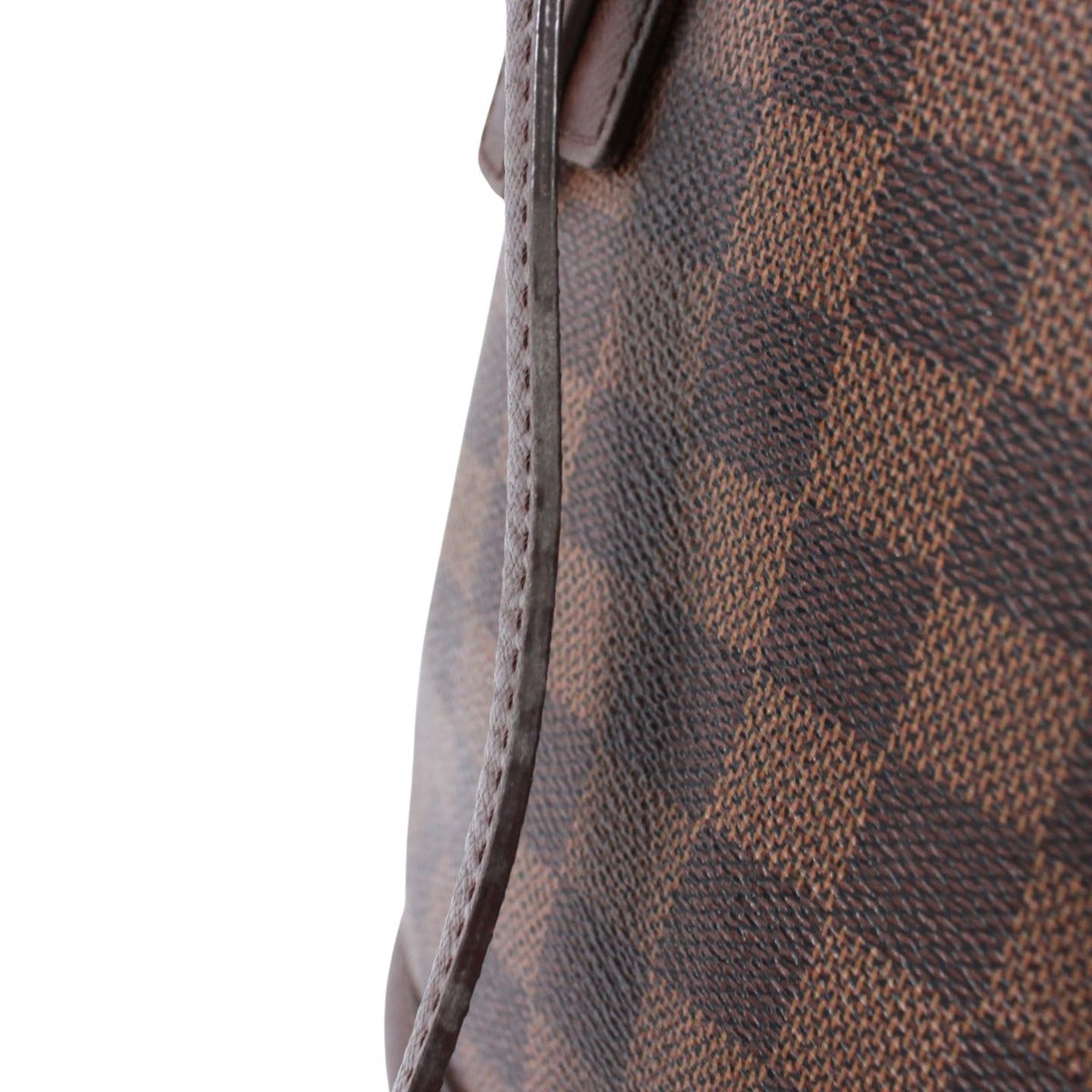 Louis Vuitton Marais Damier Ebene Leather Brown Tote Gold — view 15