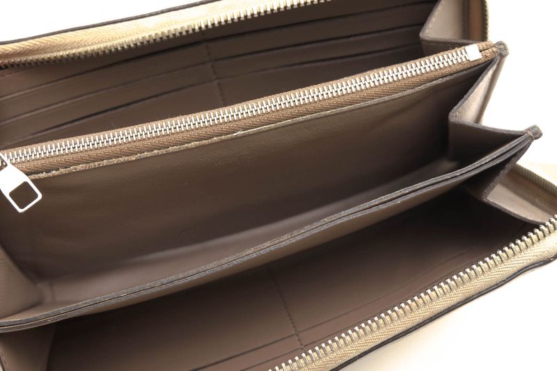 Louis Vuitton Long Wallet Ladies Women Leather Genuine Leather Beige M60147