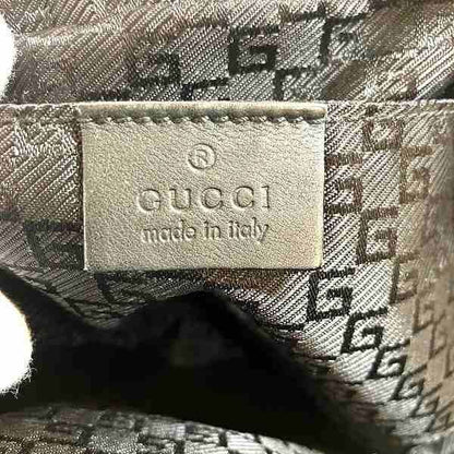 Gucci 203998 Black Canvas And Leather Bag Second Bag Men's