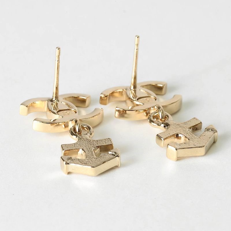 Chanel Earrings Anchor HOOP Gold