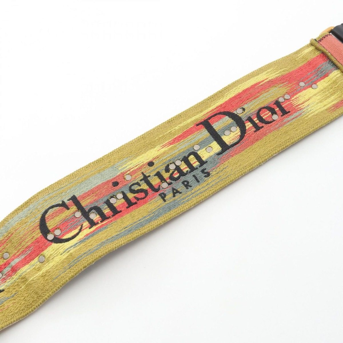 Dior Shoulder Strap Medallion Embroidery Multi Canvas Leather — view 4