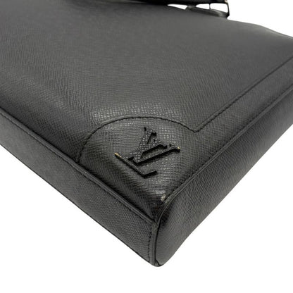 3267 Louis Vuitton Slim Briefcase Taiga M30810 LV Handbag Shoulder Business Bag