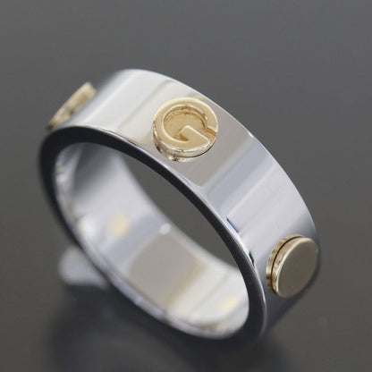 Gucci Inox Ring No 18 750 Gold Steel E0863