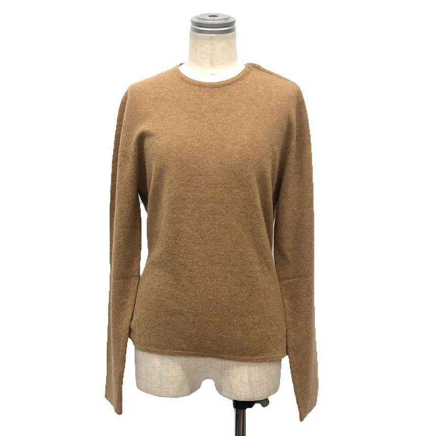 Hermes Knit Sweater ME Long Sleeve Cashmere Camel Cadena Gaultier Era