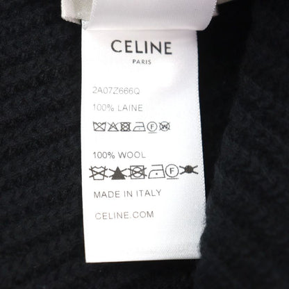 Celine 2a07z666q Embroidered Beanie 100% Wool Logo Embroidered Gradient Sequin
