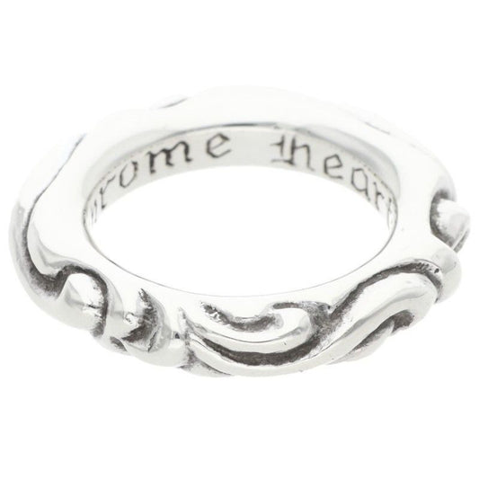 Chrome Hearts Scrl Band Scroll Silver Ring