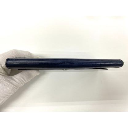 Louis Vuitton Epi Portefeuille Emilie Zipper Long Wallet Andigo Blue — view 4