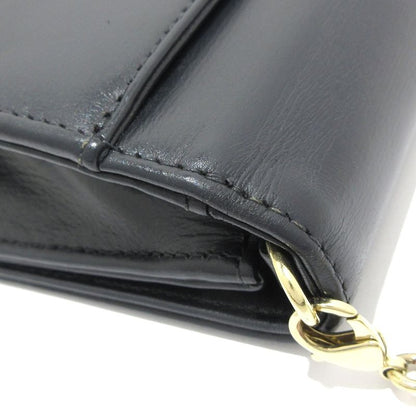 Dior/christian Dior Wallet - Black Chain Shoulder Leather