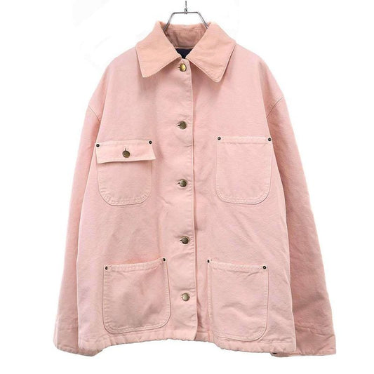 Prada 25 AW Oversized Canvas Jacket 29 Z181 Pink 38