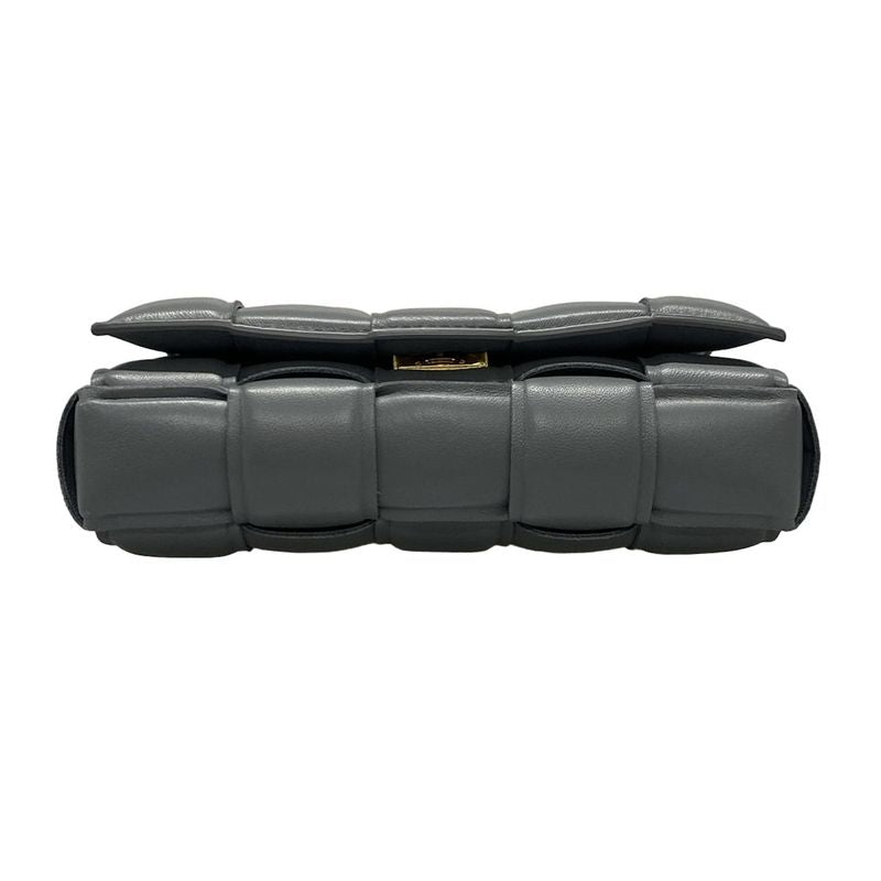 Bottega Veneta Shoulder Bag Padded Cassette 591970 Gray Lambskin