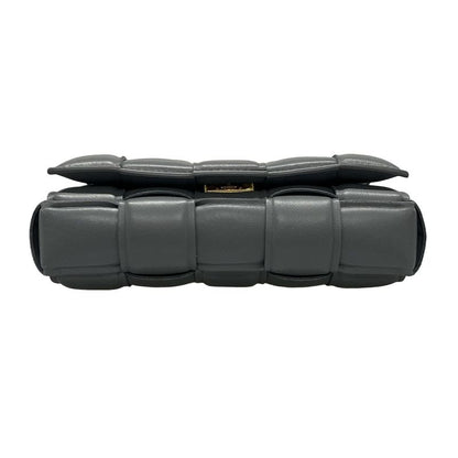 Bottega Veneta Shoulder Bag Padded Cassette 591970 Gray Lambskin