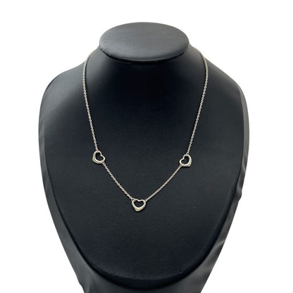 Tiffany & Co Tiffany & Co Necklace Triple Open Heart 925 Silver