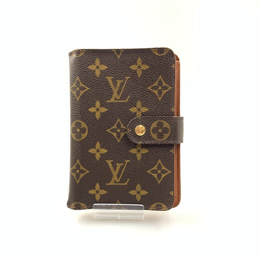 Louis Vuitton Monogram Porte Papier Zip Bifold Wallet M61207 Brown