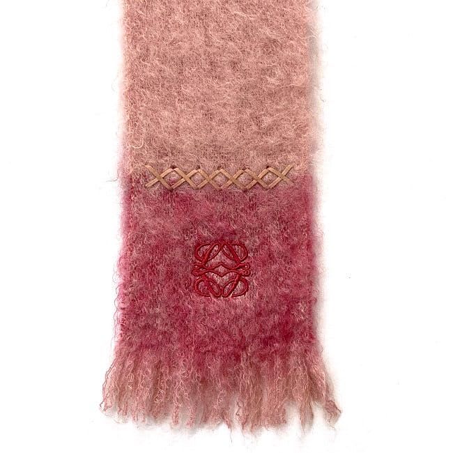 Loewe Scarf Pink Red Gradient
