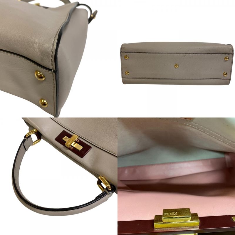 Fendi 8bn290 Peekaboo Medium 2WAY Shoulder Bag Cabas  Diagonal Shoulder Brand