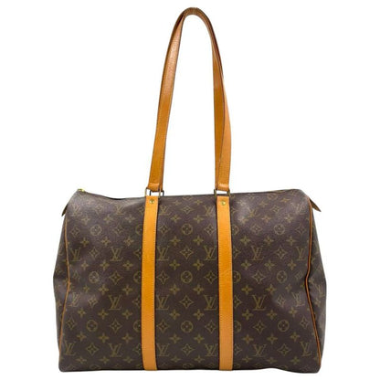 Louis Vuitton Flannery 45 Monogram Leather × PVC Brown Shoulder Bag Gold M51115