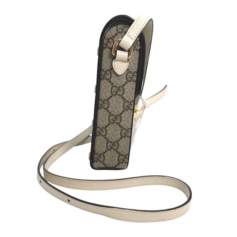 Gucci 625615 GG Supreme Shoulder Bag Horsebit Shoulder Bag Gucci Beige