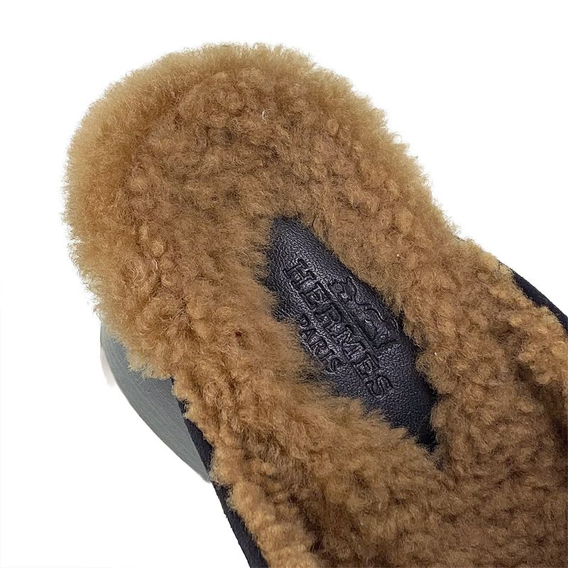 Hermes Boa Mules Flore