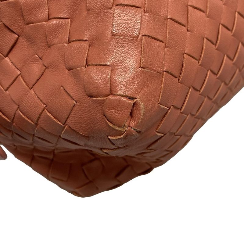 Bottega Veneta Shoulder Bag Intrecciato Pink Leather