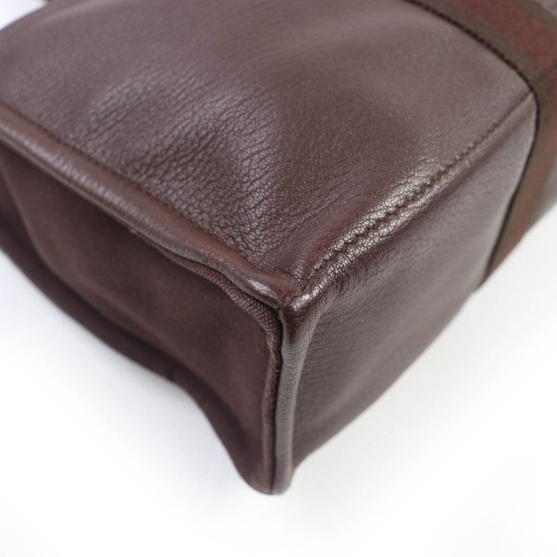 Hermes Fourre Tout MM Silver Hardware Serie Button Half Leather Use Canvas Tote