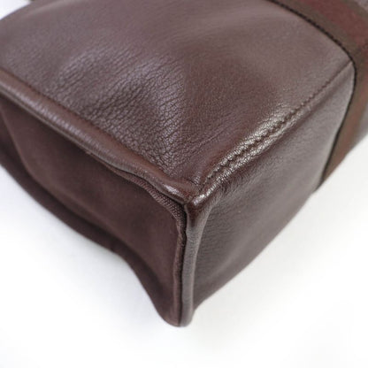 Hermes Fourre Tout MM Silver Hardware Serie Button Half Leather Use Canvas Tote