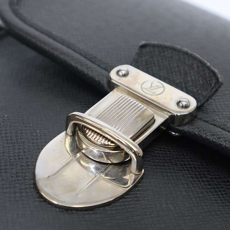 Louis Vuitton M32622 Anton Taiga Ardoise 2-Way Business Bag Serial Mb4058 Black