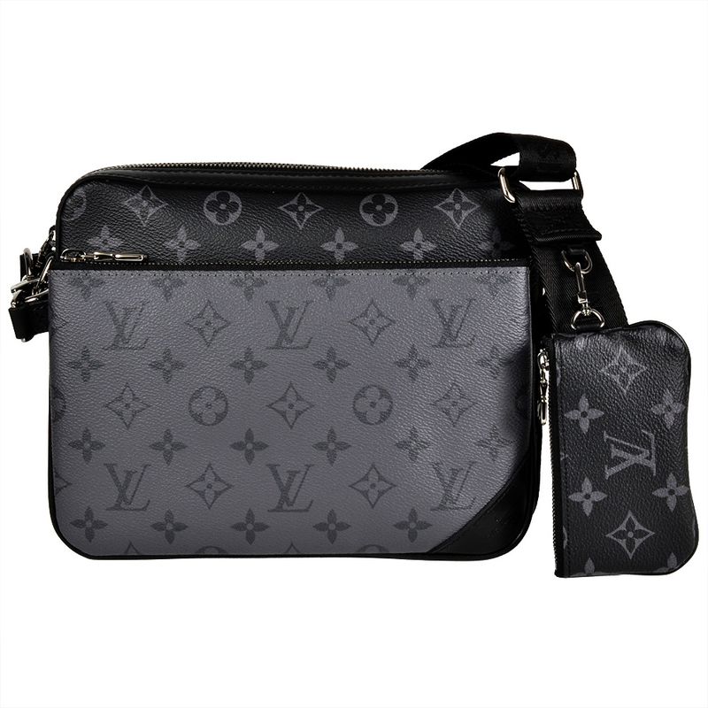 Louis Vuitton Trio Messenger Shoulder Bag M69443 Monogram Eclipse With Built-in