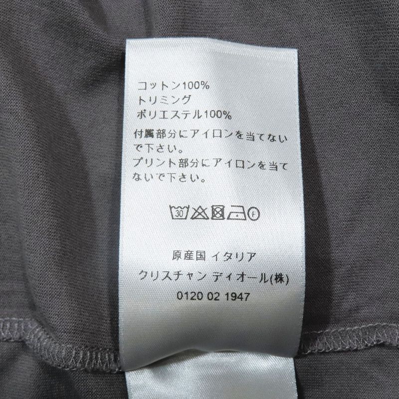 22aw Dior X Travis Scott Cactus Jack Oversize T-Shirt Logo Print Cut and Sewn