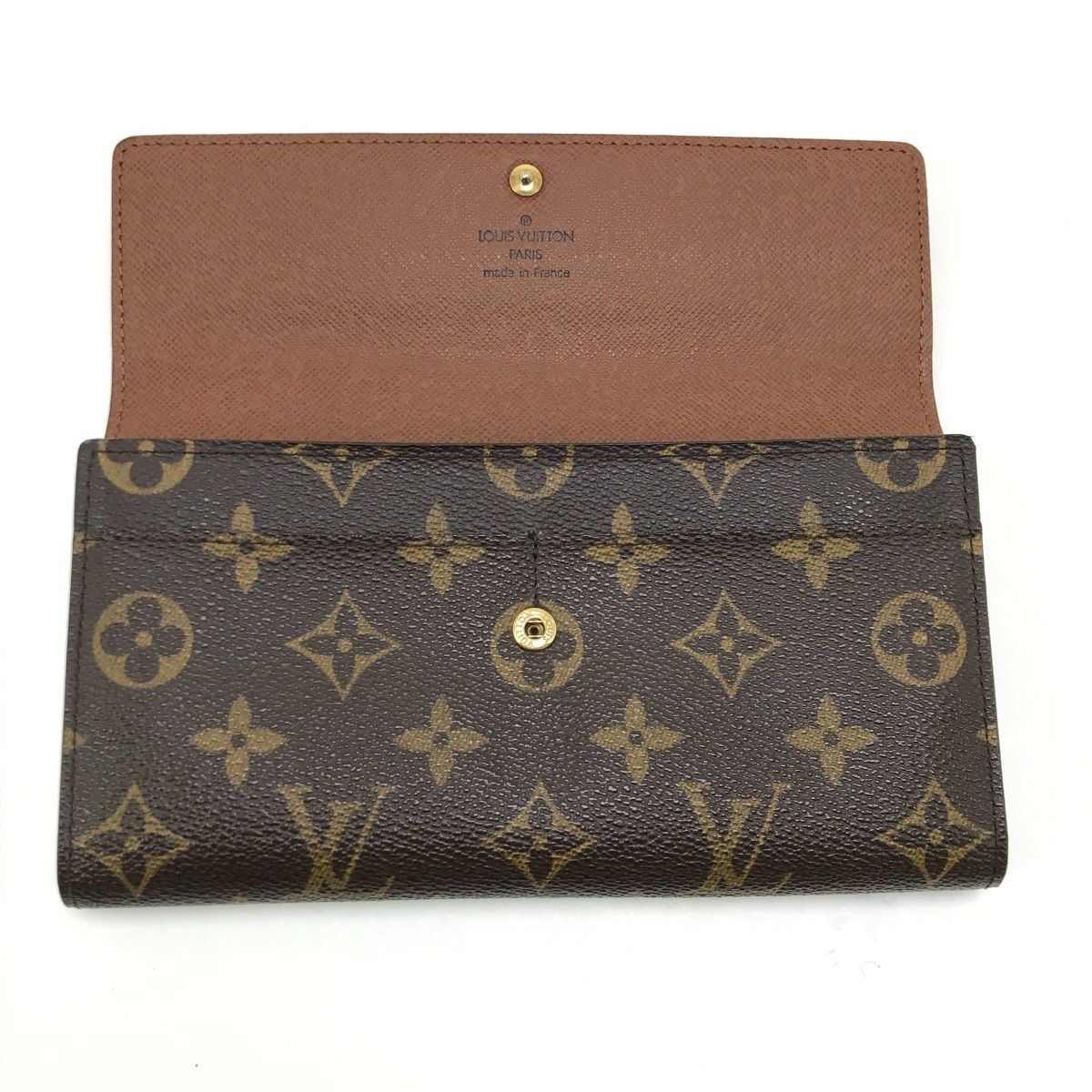 Louis Vuitton Bi-Fold Long Wallet Monogram Portefeuille Sara