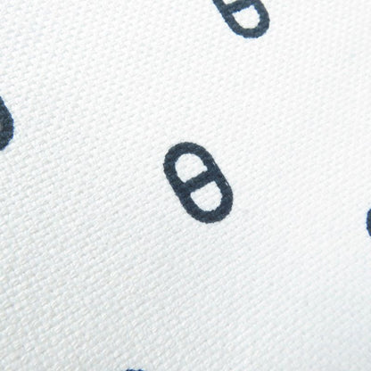 Hermes Vauban Toile Ashe Serie Hardware Chaine D'ancre Casket White Navy 56