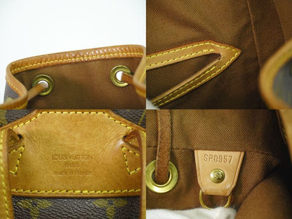 Authentic Louis Vuitton LV Montsouris MM Backpack Sac Backpack Monogram Brown