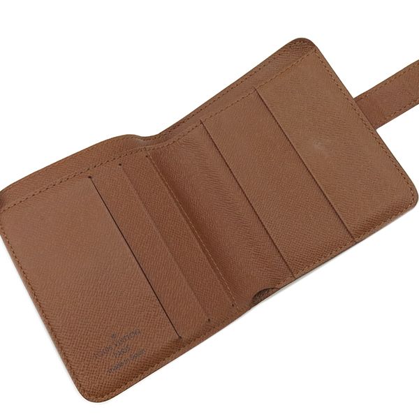 Louis Vuitton Bifold Wallet Compact Zip Monogram Canvas Monogram Gold Hardware